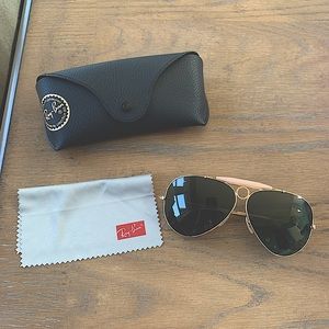Women’s Rayban shooter aviators